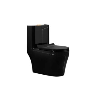 Wc Sanitario One Piece Negro Dec-haus 2057b Desc Piso 30 Cms Negro