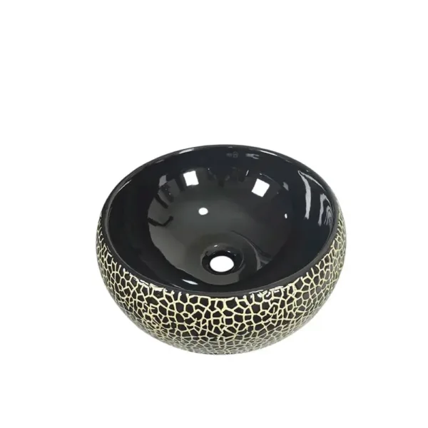Lavamanos Loza Sobreponer Terra-black 40x15cms 385b - Imagen 2
