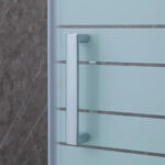 MAMPARA AJUSTABLE 120-140  X 180 CMS FRANJAS BLANCAS - Imagen 3