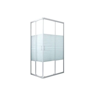 Shower Door Sin Receptaculo 100x70x180  Vidrio Transparente Marcos Aluminio