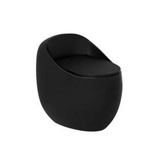 Wc One Piece Pouf Descarga Piso 30cm Black 2060a