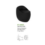 Wc One Piece Pouf Descarga Muro 18cm Black 2060a - Imagen 4