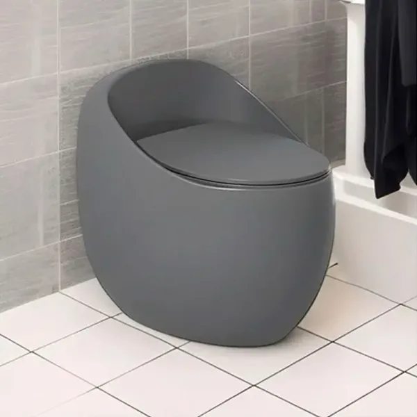 Wc One Piece Pouf Descarga Piso 30cm Gris 2060b-g30 - Imagen 2