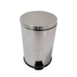 Basurero Metalico 20lts Pedal Y Deposito 45x29cms Gris