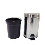 Basurero Metalico 3 Lts Con Deposito-pedal 25x17cms - Imagen 2