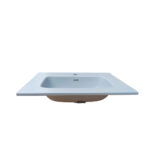 Cubierta De Loza Para Vanitorio 61x46 Dechaus Acb7860grey Gris Mate - Imagen 2