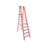 ESCALERA FIBRA VIDRIO TIJERA PLATAFORMA 8 PELDA OS LOUISVILLE