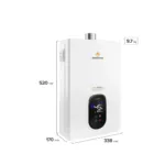 Calefont Gas Licuado Mademsa 10 Lt Tiro Forzado Con Sensor - Imagen 4