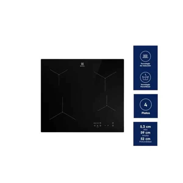 Encimera a Inducción 4 Platos  Vitrocerámica y PowerBoost - Imagen 2