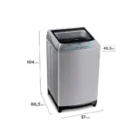 Lavadora Automática Fensa 14Kg Carga Superior Gris - Imagen 2