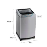 Lavadora Automática Fensa 18Kg Carga Superior Gris - Imagen 2