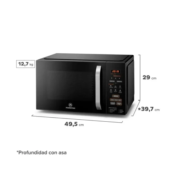 Microondas Mademsa 28 Litros Digital  MM28FB - Imagen 2