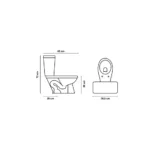 Wc 2 Piezas Descarga 30 Cms Agnus Largo 68 Cms - Imagen 6