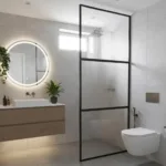Mampara Fija Vidrio Templado 80x200 Cms 3 Paños