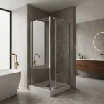 Mampara Shower Door 70x70 Cm Puerta Abatible