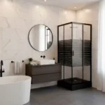 Shower Door Con Receptaculo 90x90x191 Cms Black - Imagen 2