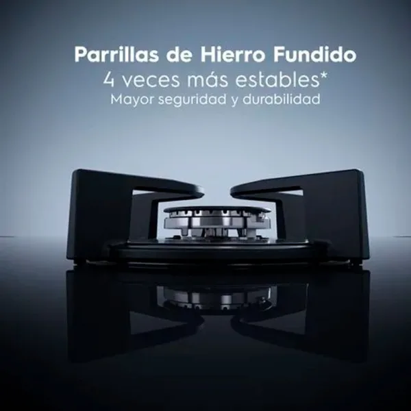 Encimera a Gas 5 Platos Electrolux Experience Tecnología de Cocción Precisa KE5GC Negra - Imagen 6