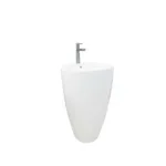Lavamanos Con Pedestal Integrado Cono Blanco 50x84cm - Imagen 3