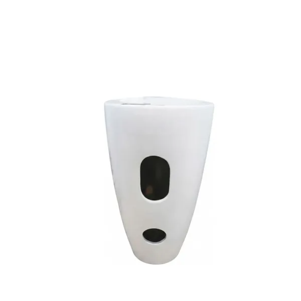 Lavamanos Con Pedestal Integrado Cono Blanco 50x84cm - Imagen 4