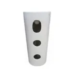 Lavamanos Con Pedestal Integrado Cono Blanco Marmol 39 Cms - Imagen 2