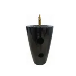Lavamanos Con Pedestal Integrado Cono Negro 48x84 Cm - Imagen 3