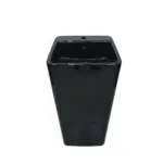 Lavamanos Con Pedestal Integrado Negro 40x40cms - Imagen 3