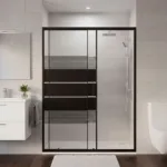 MAMPARA AJUSTABLE 140-160 LIENZO NEGRO X 185 CMS - Imagen 2