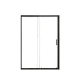 MAMPARA AJUSTABLE 160-180X185 CMS PERFIL NEGRO - Imagen 5