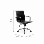 Silla de Oficina Eolia - Negro - Imagen 4