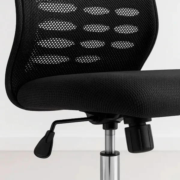 Silla oficina simply mesh negra con apoyabrazos y cabeza - Imagen 6