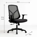 Silla de Oficina Ergonómica Nova Mesh - Negra - Imagen 4