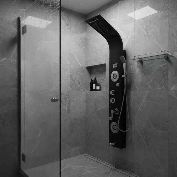 Columna Ducha Sensor 3 Jets Y Aro Jets 150x22 Cms Cf062 - Imagen 2