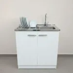 Conjunto Mueble Lavaplatos 80 Cms Izquierdo Basic + Grifería