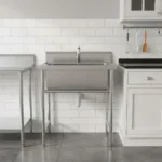 Lavafondo Acero Inoxidable 80x60 Cms