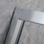 MAMPARA AJUSTABLE 120-140 X 185 CMS TRANSLUCIDO Y FRANJAS BLANCAS - Imagen 8