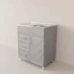 Kit Mueble Lavaplatos Vetas +grifería 80x50 Secado Izquierdo - Imagen 3