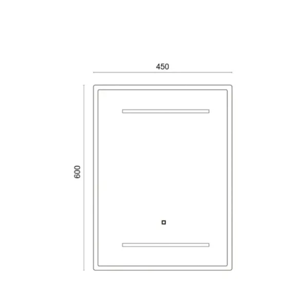 Espejo LED Rectangular 45x60 cm - Imagen 2