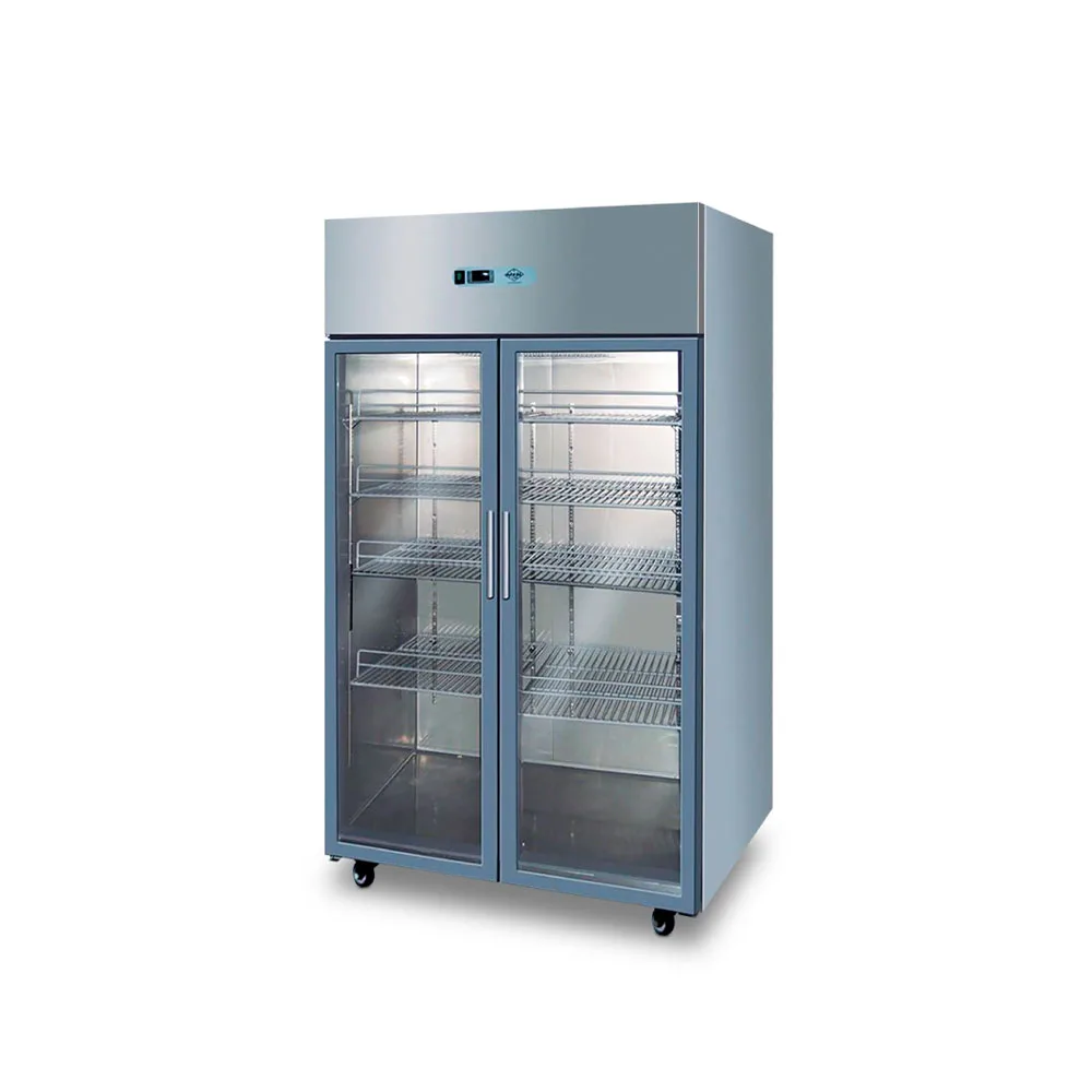 CONGELADOR-ACERO-INOXIDABLE,-1000L,-2-PUERTAS-VIDRIO-1 Congelador A.I. 2 puertas de vidrio 1000 lt Maigas - Imagen 1
