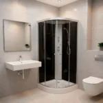 Cabina Ducha Cerrada Fondo Negro 6 Jets 90x90x215 Cm