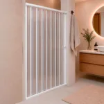 MAMPARA DE DUCHA 115-130X185 CMS EN PVC TIPO FLEXBOX BLANCO - Imagen 5