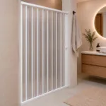 MAMPARA DE DUCHA 130-145X185 CMS EN PVC TIPO FLEXBOX BLANCO - Imagen 5