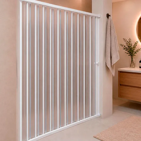 MAMPARA DE DUCHA 145-160X185 CMS EN PVC TIPO FLEXBOX  BLANCO - Imagen 5
