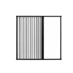 MAMPARA DE DUCHA 145-160X185 CMS EN PVC TIPO FLEXBOX NEGRO - Imagen 5
