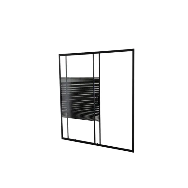 MAMPARA NEGRA CON FRANJAS 160-180X185 CMS - Imagen 6
