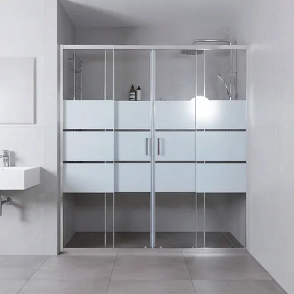 MAMPARA AJUSTABLE 160-180 CMS LIENZO BLANCO - Imagen 4