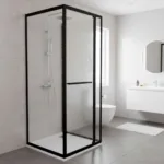 Mampara Shower Door Puerta Abatible Hacia Interior 80x80cms - Imagen 3
