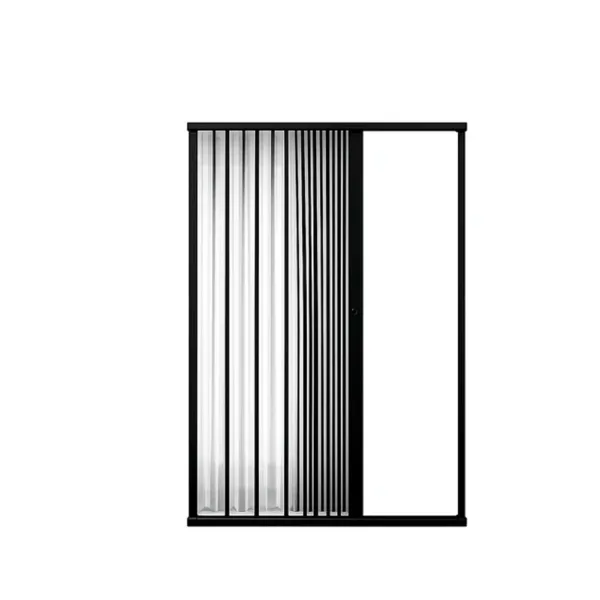 MAMPARA DE DUCHA 115-130X185 CMS EN PVC TIPO FLEXBOX NEGRO - Imagen 3