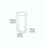 Refrigerador A.I. 1 puerta 500 lts Maigas - Imagen 3
