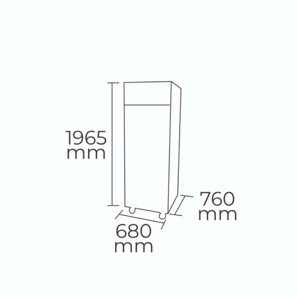 Refrigerador A.I. 1 puerta 500 lts Maigas - Imagen 3