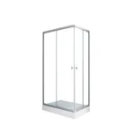 Shower Door Vidrios Transparentes 100x80 cms - Imagen 4
